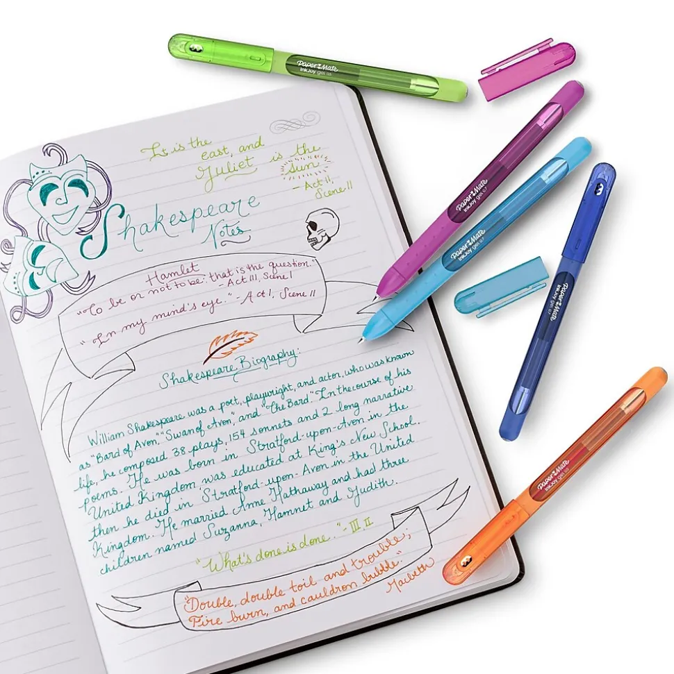 Paper Mate InkJoy Gel Pen, Medium Point, Assorted Ink, 14/Pack (2023009)