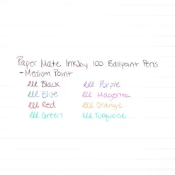 Paper Mate InkJoy 100RT Retractable Ballpoint Pen, Medium Point, Black Ink, Dozen (1803472)