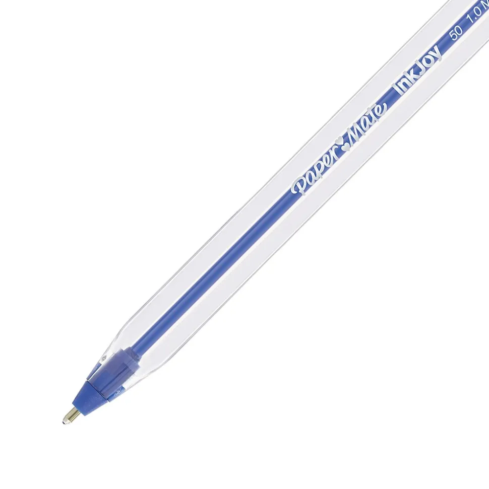Paper Mate InkJoy 50ST Ballpoint Pen, Medium Point, Blue Ink, 60/Pack (2014534)