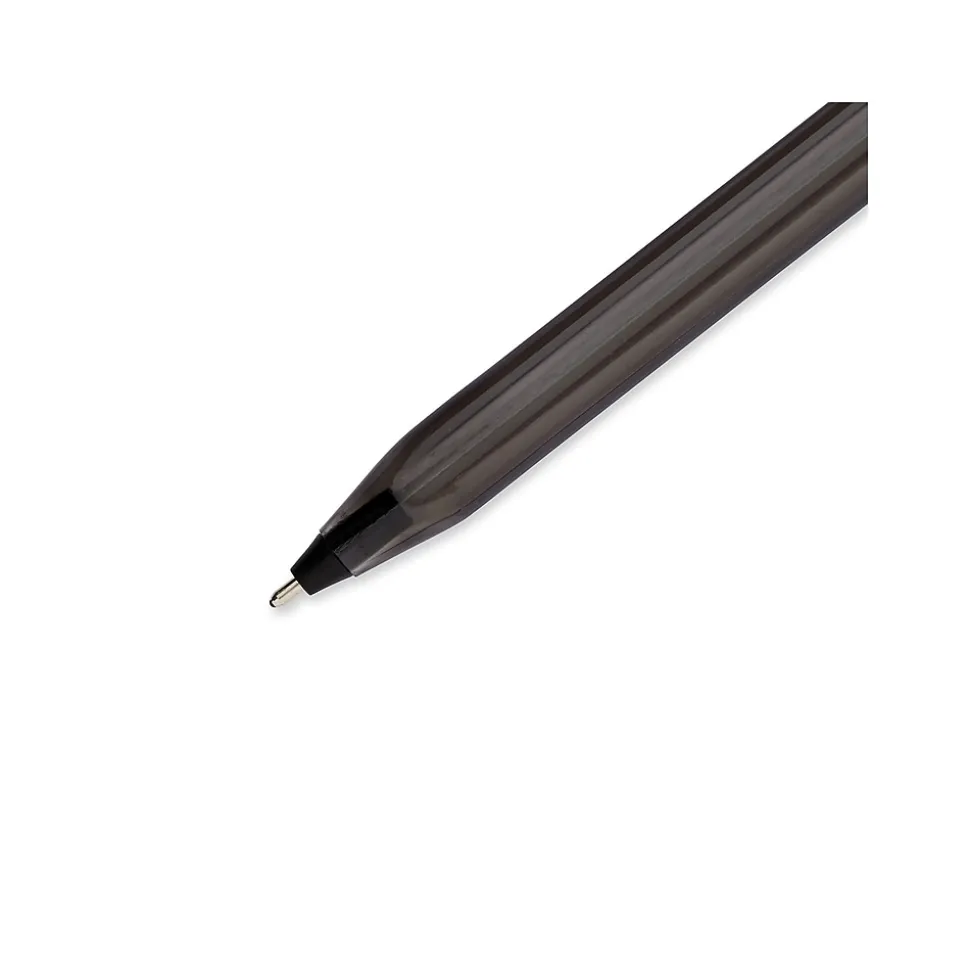 Paper Mate InkJoy 100ST Ballpoint Pen, Medium Point, Black Ink, Dozen (1951257)