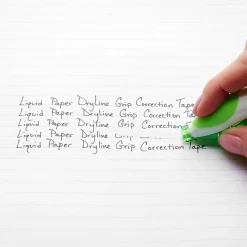 Paper Mate Liquid Paper DryLine Grip Correction Tape, White, 2/Pack (87813)