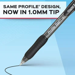 Paper Mate Profile Ballpoint Pen, Medium Point, Black Ink, 8 Pack (2095460)
