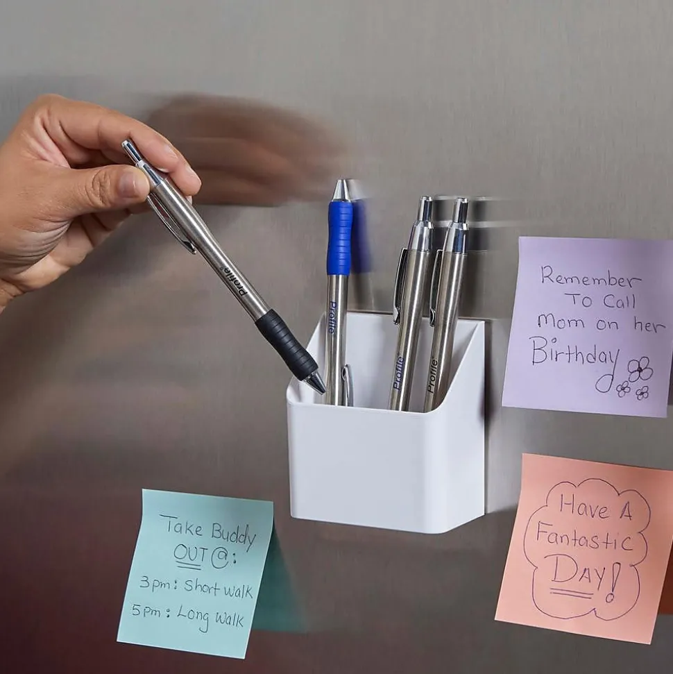 Paper Mate Profile Metal Barrel Retractable Ballpoint Pen, Medium Point, Black Ink, 2/Pack (2130513)