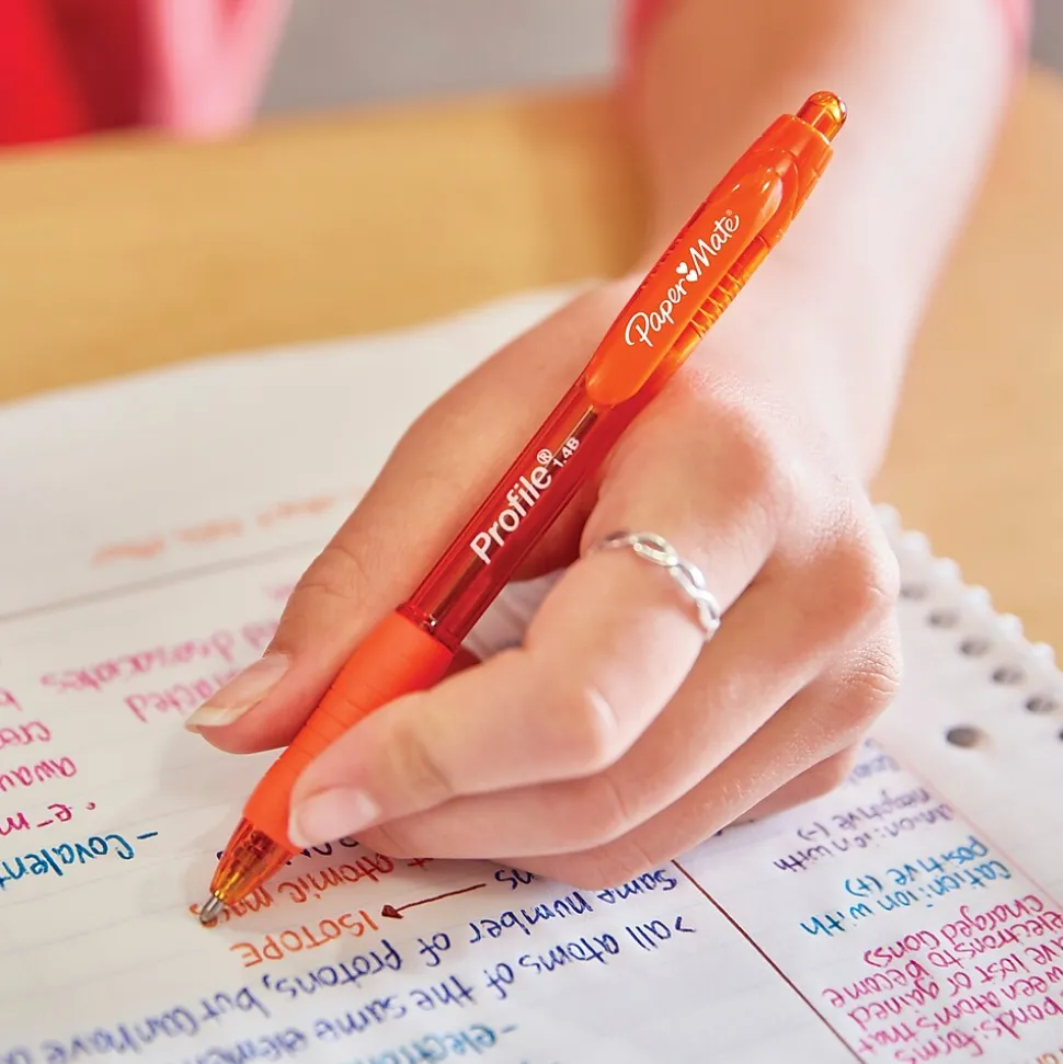 Paper Mate Profile Retractable Ballpoint Pen, Bold Point, Black Ink, 36/Pack (1231064)