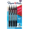 Paper Mate Profile Retractable Ballpoint Pen, Bold Point, Black Ink, 4/Pack (89471)