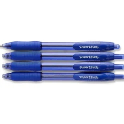 Paper Mate Profile Retractable Ballpoint Pen, Bold Point, Blue Ink, 4/Pack (89472)
