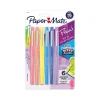 Paper Mate Retro Accents Felt Pen, Medium Point, Assorted Ink, 6/Pack (2097888)
