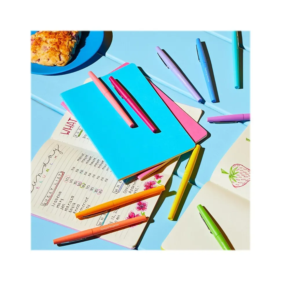 Paper Mate Sunday Brunch Scented Flair Pen, Medium Point, Assorted Ink, Dozen (2125359)