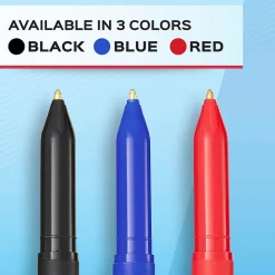 Paper Mate Write Bros. Ballpoint Pen, Medium Point, Red Ink, 1 Dozen (3321131)