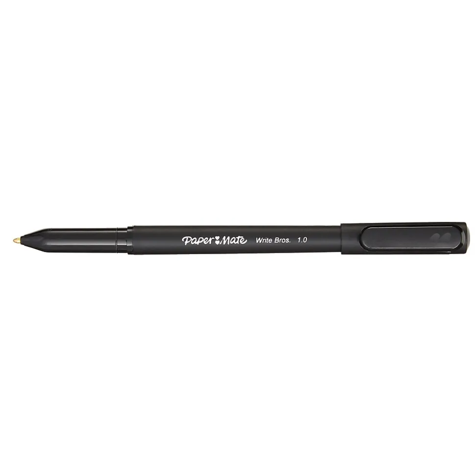 Paper Mate Write Bros. Ballpoint Pen, Medium Point, Black Ink, 60/Pack (4621401)