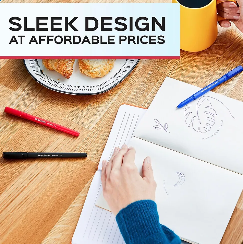 Paper Mate Write Bros. Ballpoint Pen, Medium Point, Black Ink, 60/Pack (4621401)