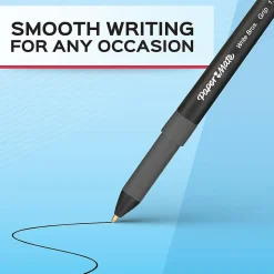 Paper Mate Write Bros. Grip Ballpoint Pen, Medium Point, Black Ink, Dozen (8807987)