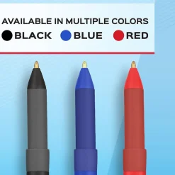 Paper Mate Write Bros. Grip Ballpoint Pen, Medium Point, Red Ink, Dozen (8808187)