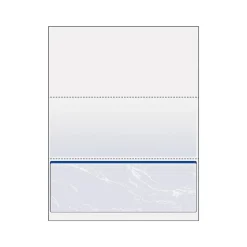 Paris DocuGard Standard 8.5" x 11" Security Check On Bottom, 24 lbs., Blue, 500 Sheets/Ream (PRB04517)