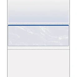 Paris DocuGard Standard 8.5" x 11" Business Security Check In Middle, 24 lbs., Blue Marble, 500 Sheets/Ream (PRB04509)