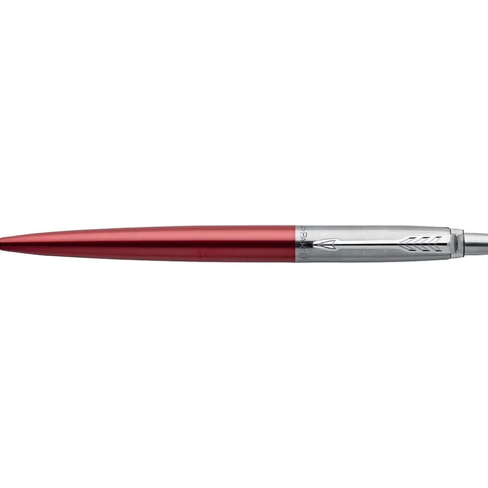Parker Jotter Kensington Red CT Retractable Ballpoint Pen, Medium Point, Blue Ink (1953241)