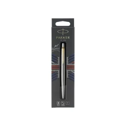 Parker Jotter Retractable Rollerball Pens, Medium Point, 0.7mm, Black Ink (2020672)