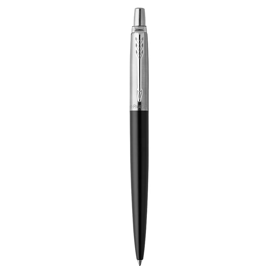 Parker Jotter Retractable Ballpoint Pen, Medium Point, 0.7mm, Blue Ink (1953184)