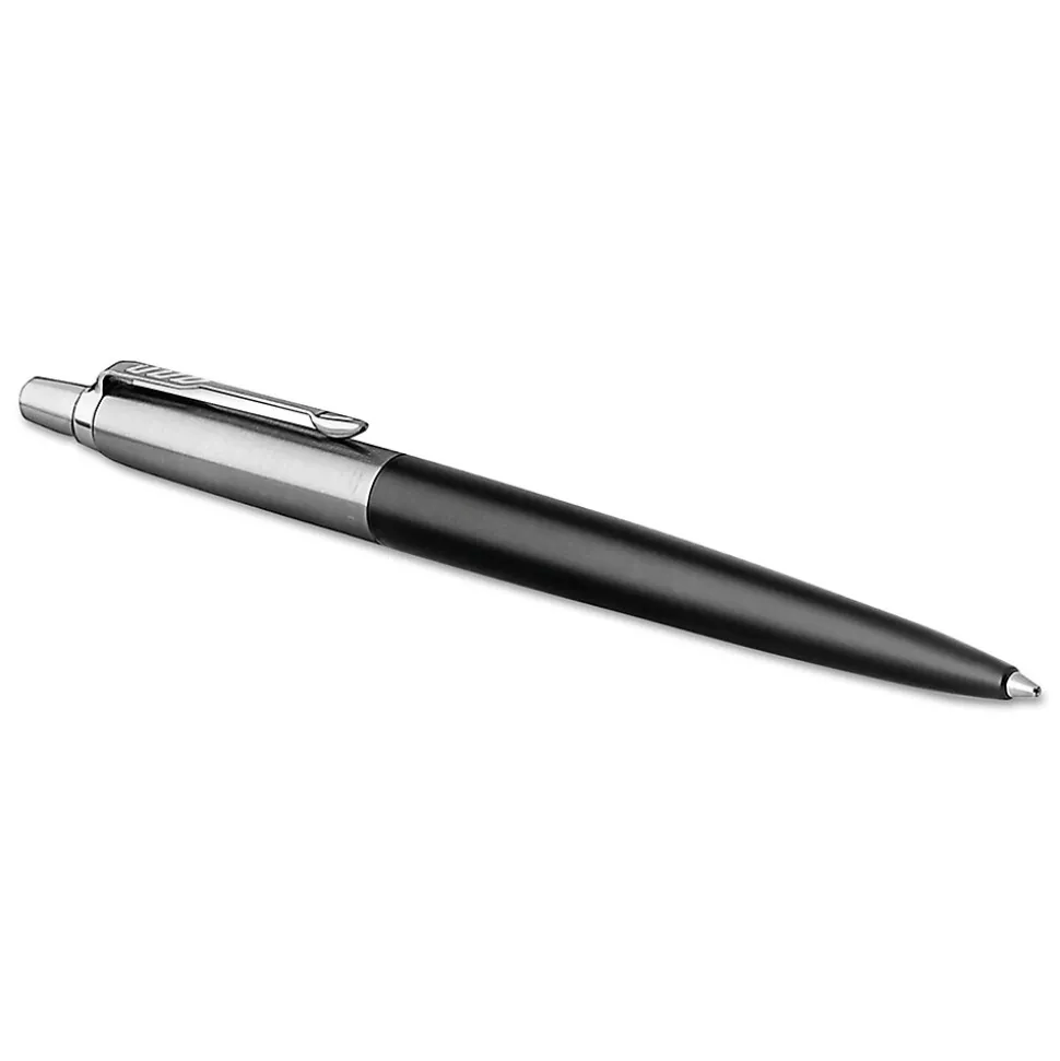 Parker Jotter Retractable Ballpoint Pen, Medium Point, 0.7mm, Blue Ink (1953184)