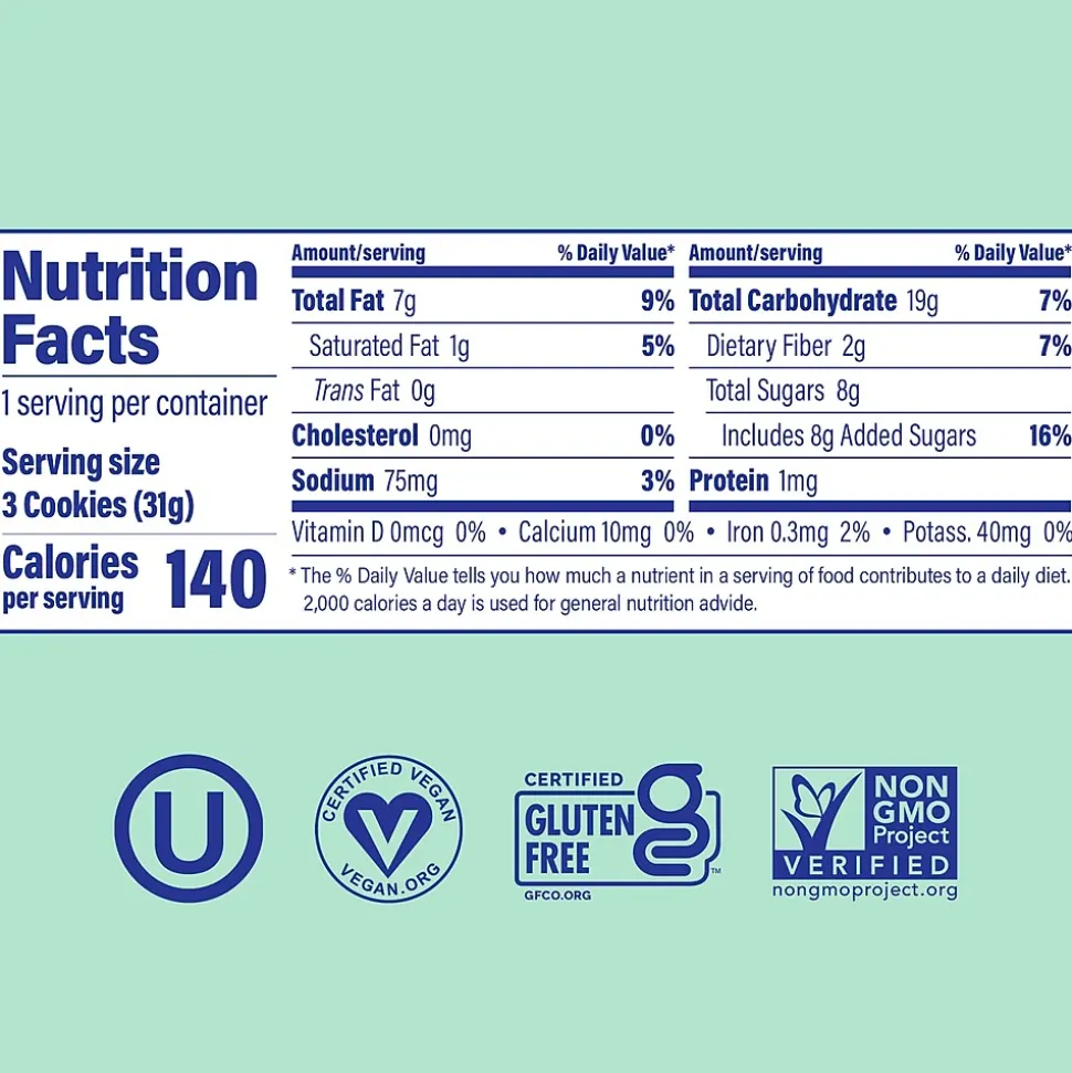 Partake Soft Chocolate Chip Cookie Snack Pack, 1.09 oz, 24/Pack (220-02418)