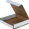 Partners Brand Corrugated Mailers, 6" x 5" x 1", White, 50/Bundle (M651)