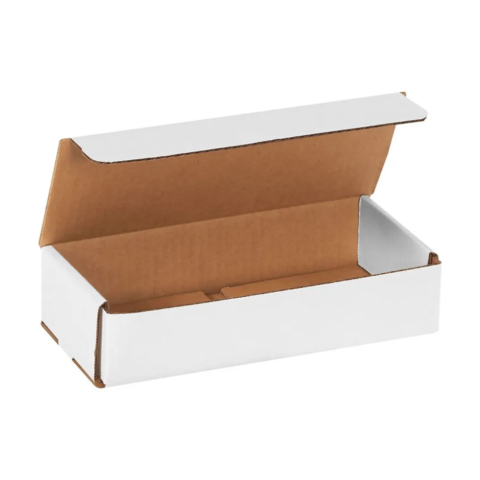 Partners Brand Corrugated Mailers, 9" x 4" x 2", White, 50/Bundle (M942)