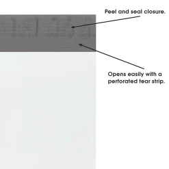 Partners Brand Peel & Seal Expansion Poly Mailer, 10" x 13", White, 100/Carton (EPM10132)