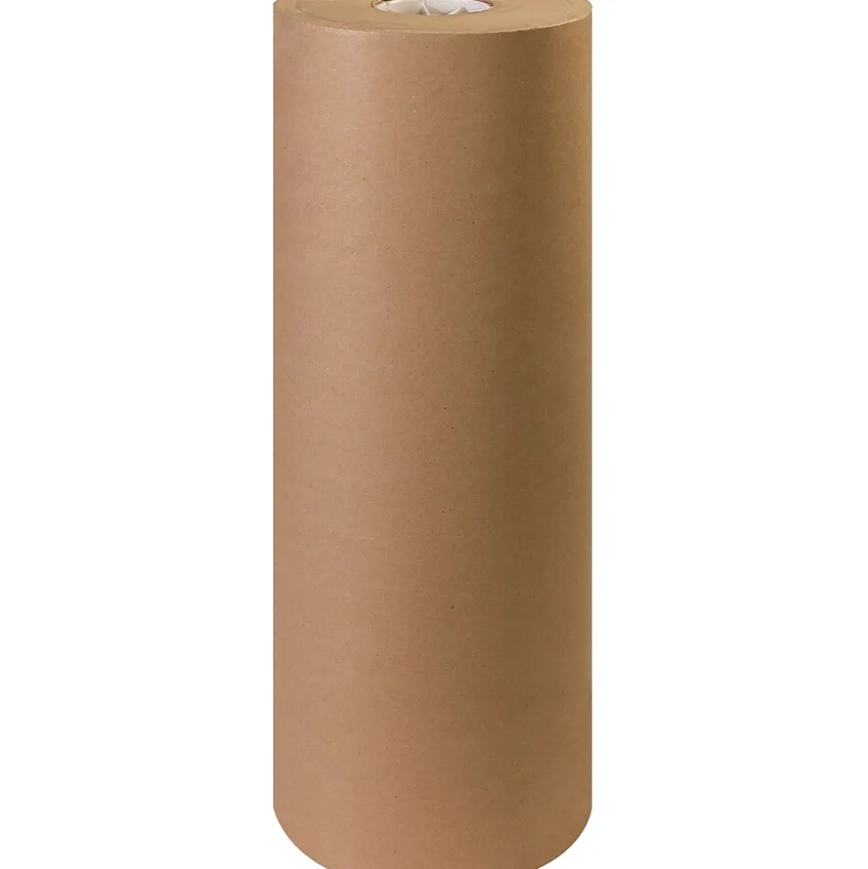 Partners Brand Virgin Kraft Paper Rolls, 30#, 24" x 1200', Kraft, 1/Roll (KP2430V)