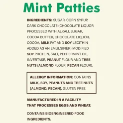 Pearson's Patties Dark Chocolate Mint Candy Bar, 48oz., 175/Carton (209-00558)