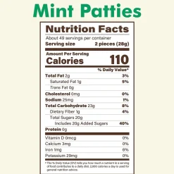 Pearson's Patties Dark Chocolate Mint Candy Bar, 48oz., 175/Carton (209-00558)