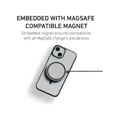 PEEL Bumper Series MagSafe Phone Case for iPhone 15 Case, Shock Absorbing, Black (I15_6.1_BUMPER_BLACK)