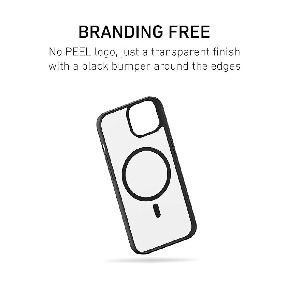 PEEL Bumper Series MagSafe Phone Case for iPhone 15 Case, Shock Absorbing, Black (I15_6.1_BUMPER_BLACK)