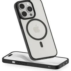 PEEL Bumper Series MagSafe Phone Case for iPhone 15 Pro Case, Shock Absorbing, Black (I15_PRO_BUMPER_BLACK)