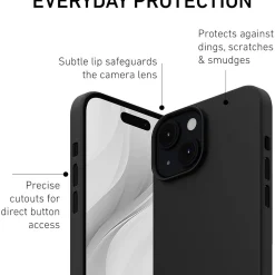 PEEL Magnetic MagSafe Phone Case for iPhone 15, Black (I15 6.1 MAGSAFE BLAC)