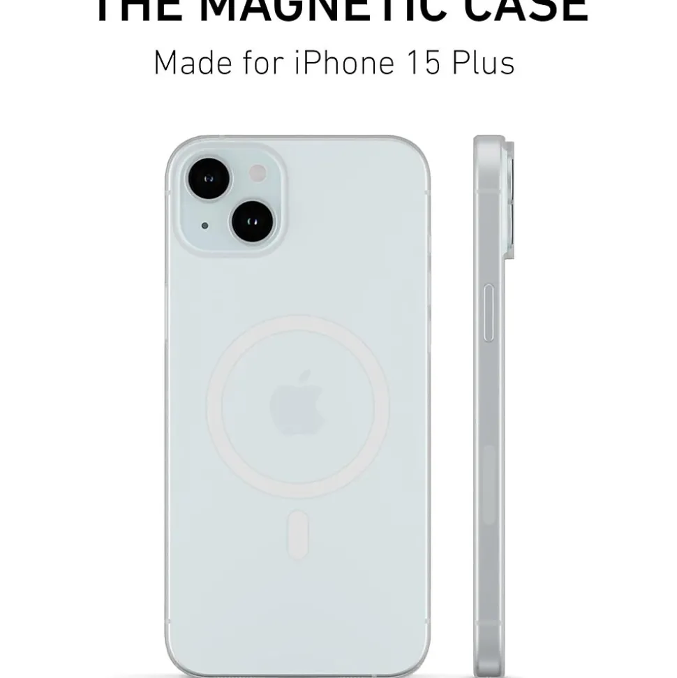 PEEL Magnetic MagSafe Phone Case for iPhone 15 Plus, Clear (I15 PLUS MAGSAFE CLE)