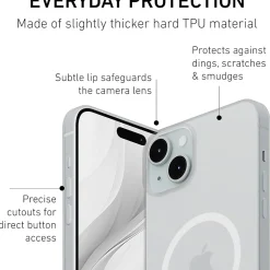 PEEL Magnetic MagSafe Phone Case for iPhone 15 Plus, Clear (I15 PLUS MAGSAFE CLE)