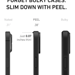 PEEL Magnetic MagSafe Phone Case for iPhone 15 Plus, Black (I15 PLUS MAGSAFE BLA)