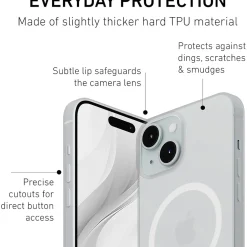 PEEL Magnetic Thin Series MagSafe Phone Case for iPhone 15 Case, Clear (I15 6.1 MAGSAFE CLEA)