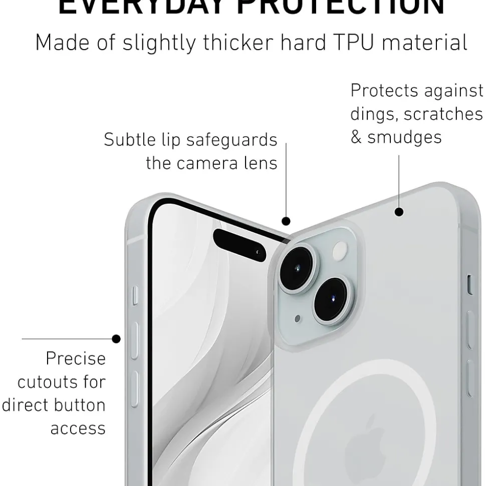 PEEL Magnetic Thin Series MagSafe Phone Case for iPhone 15 Case, Clear (I15 6.1 MAGSAFE CLEA)