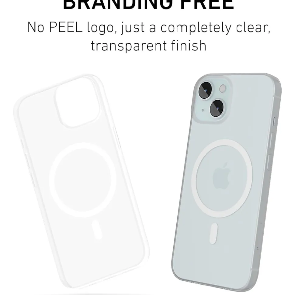 PEEL Magnetic Thin Series MagSafe Phone Case for iPhone 15 Case, Clear (I15 6.1 MAGSAFE CLEA)