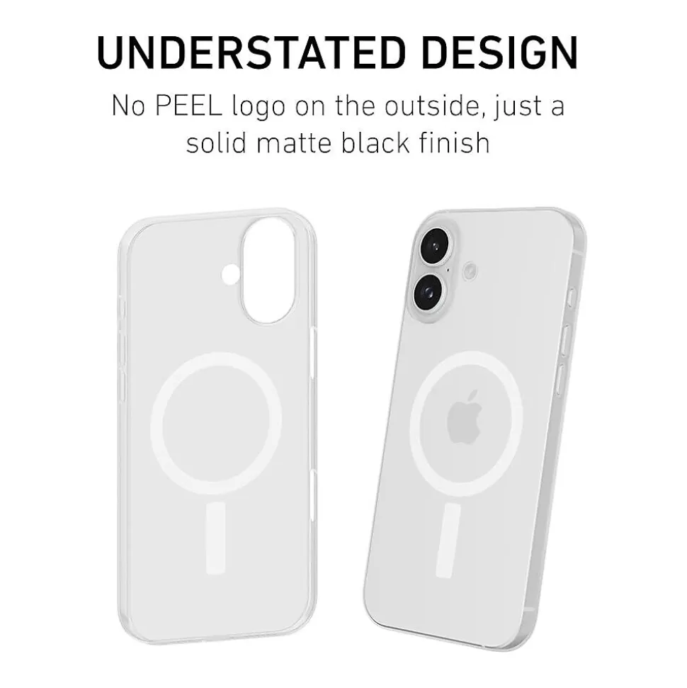 PEEL Magnetic Thin Series MagSafe Phone Case for iPhone 16 Plus Case, Clear (I16_PLS_MAG_CLR)
