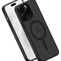 PEEL MagSafe Bumper Phone Case for iPhone 16 Pro Max, Shock Absorbing, Black (i16_PMX_BMP_BLK)