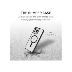 PEEL MagSafe Bumper Phone Case for iPhone 16 Pro Max, Shock Absorbing, Black (i16_PMX_BMP_BLK)