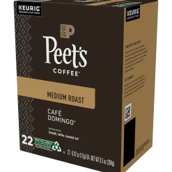 Peet's Coffee Café Domingo Coffee Keurig® K-Cup® Pods, Medium Roast, 22/Box (6543)