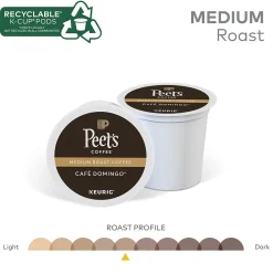 Peet's Coffee Café Domingo Coffee Keurig® K-Cup® Pods, Medium Roast, 22/Box (6543)