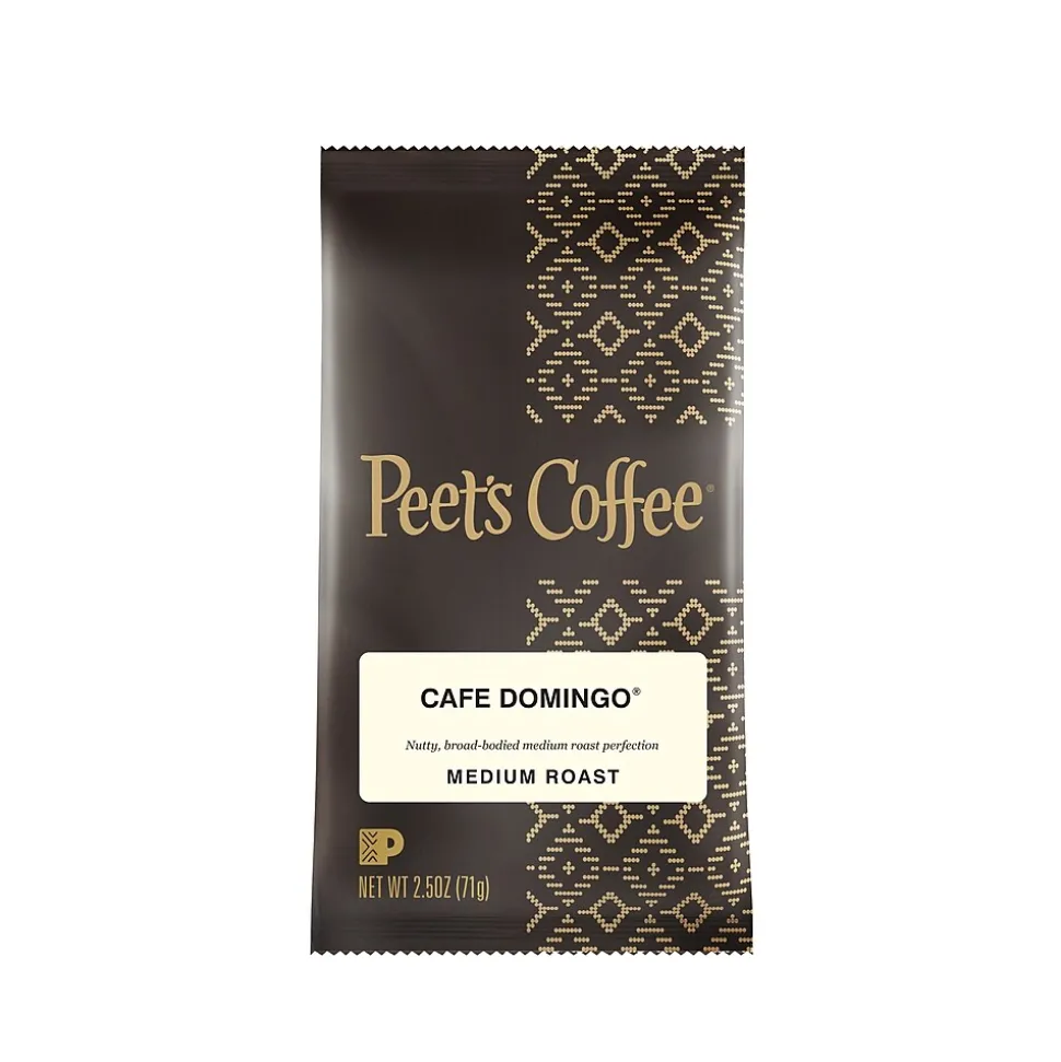 Peet's Coffee Café Domingo Coffee Frac Pac, Medium Roast, 18/Box (PCECDOP25)