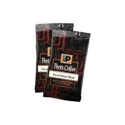 Peet's Coffee Decaf House Blend Ground Coffee, Dark Roast, 18/Box (PCEDRGP25)