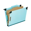 Pendaflex Classification Hanging File Folders, 1/3-Cut Tab, Letter Size, Light Blue, 10/Box (PFX 59251)