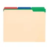 Pendaflex Color Tab File Folders, 3-Tab, Letter Size, Manila, 50/Box (84101)