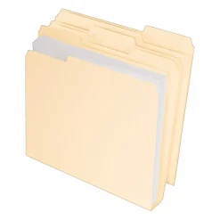 Pendaflex Double Stuff® 3-Tab File Folder, Letter Size, Manila, 50/Box (ESS54459)